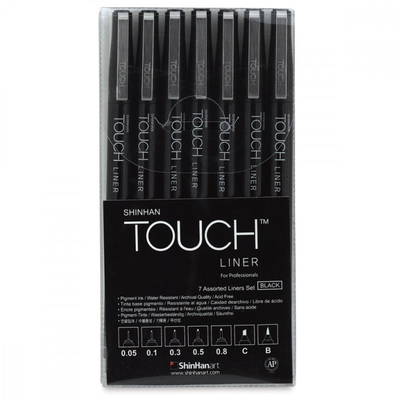 Touch Liner - Black - Set 7ks