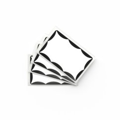 Mr. Eggshell - Wavy Stickers Black - 50ks