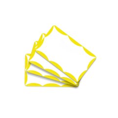 Mr. Eggshell - Wavy Stickers Yellow - 50ks