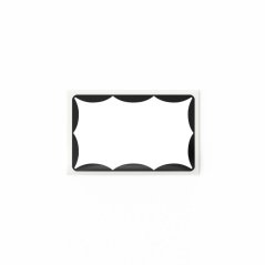 Mr. Eggshell - Wavy Stickers Black - 50ks