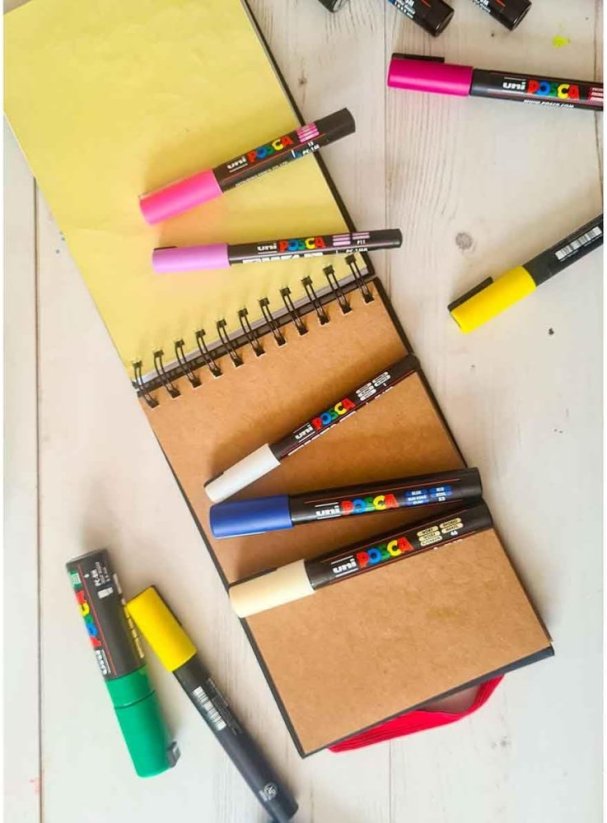 Posca Blackbook A5 - Mix 3 barev papíru