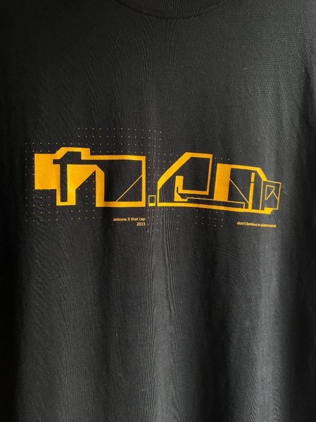 That Cap x ZEBONE - Geometric Cap T-Shirt/Black