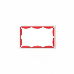 Mr. Eggshell - Wavy Stickers Red - 50ks