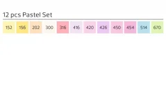 Stylefile marker Brush set 12ks Pastel Set