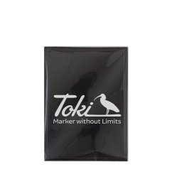 Toki Cracker Eggshell Black Stickers - 50ks