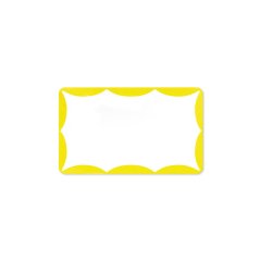 Mr. Eggshell - Wavy Stickers Yellow - 50ks