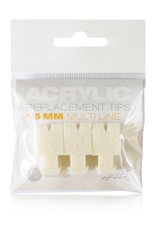 Montana Acrylic Tip Multiline 15mm - Náhradní Hrot - 3ks
