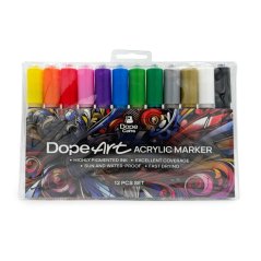 Dope ART Acrylic Marker Set 12ks