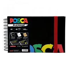 Posca Blackbook A5 - Mix 3 barev papíru
