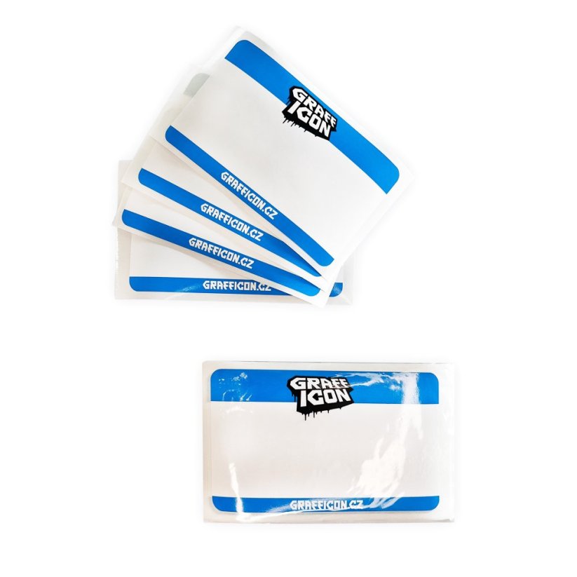 Mr. Eggshell/Grafficon Stickers - 50ks Blue