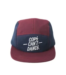 Mr. Serious Cops Can´t Dance Cap Maroon - Red/Blue - Kšiltovka