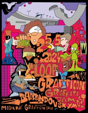 Loop Grafficon Graffiti Jam - 25.5.2024 Praha, Barrandovský most