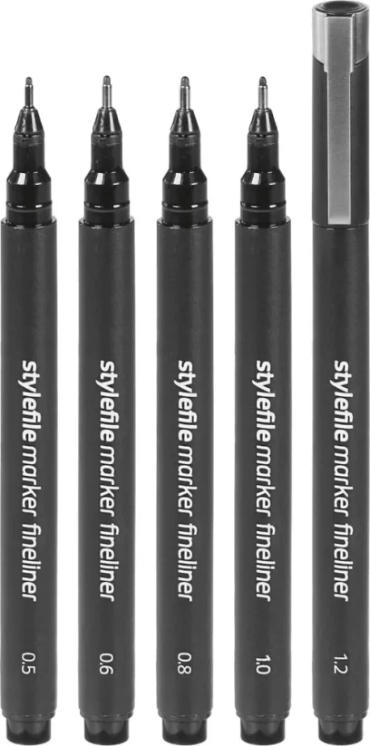 Stylefile Marker Fineliner Bold set 5ks