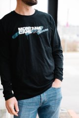 Montana Triko - ZigZag Line Black - Dlouhý Rukáv