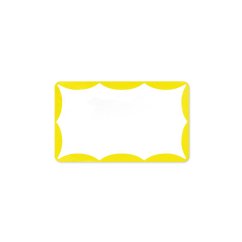 Mr. Eggshell - Wavy Stickers Yellow - 50ks