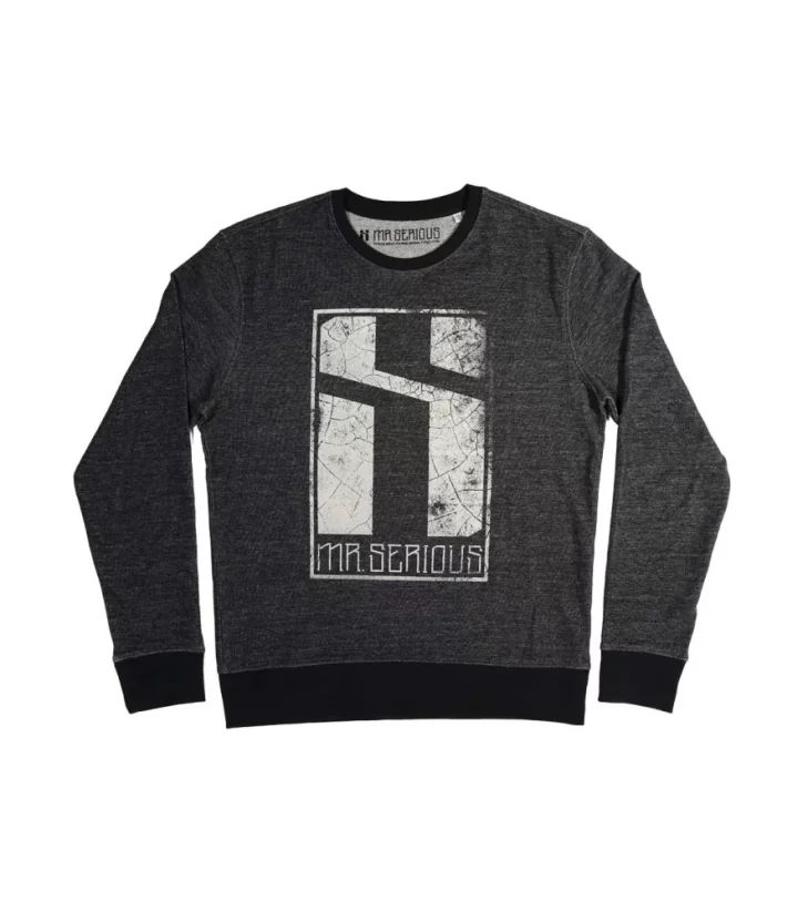 Mr. Serious Eroded Logo Sweatshirt