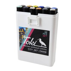 Toki Marker Fader Set 12 - City