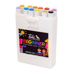 Toki Beginner Kids Marker 12er Set - Pastel