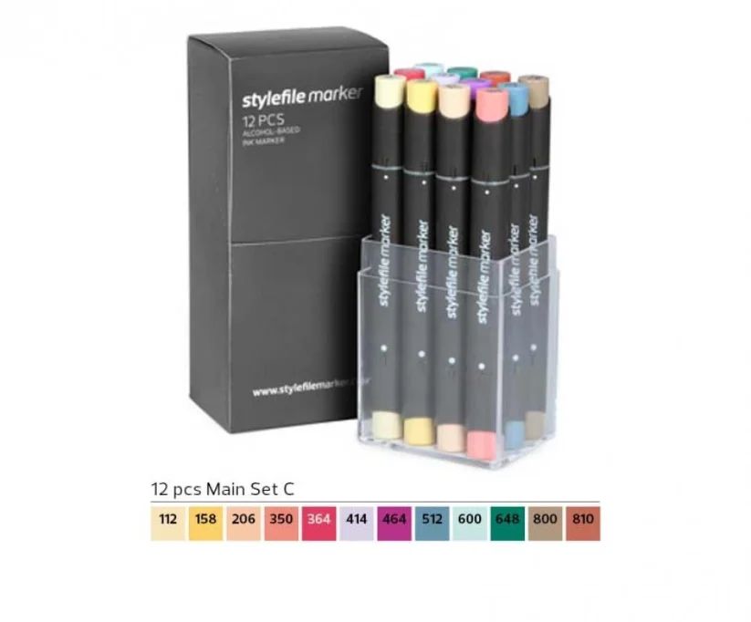 Stylefile Marker 12er Set main set C