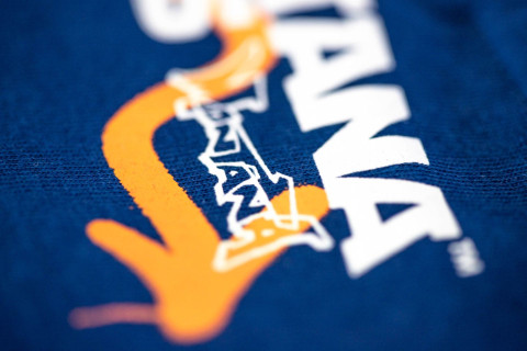Montana T-Shirt - Graffiti Is Here To Stay by Thierry Furger - Blue