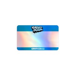 Mr. Eggshell/Grafficon Stickers Holographic - 50ks Blue