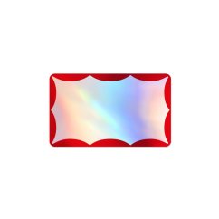 Mr. Eggshell - Wavy Stickers Red Holographic - 50ks