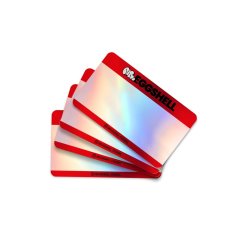 Mr. Eggshell Stickers Holographic - 50ks Red