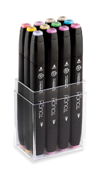 Touch Twin Marker - 12 Pastel Set