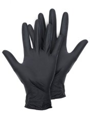 Rukavice latexové černé Montana 2ks