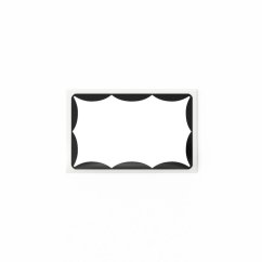Mr. Eggshell - Wavy Stickers Black - 50ks