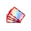 Mr. Eggshell - Wavy Stickers Red Holographic - 50ks