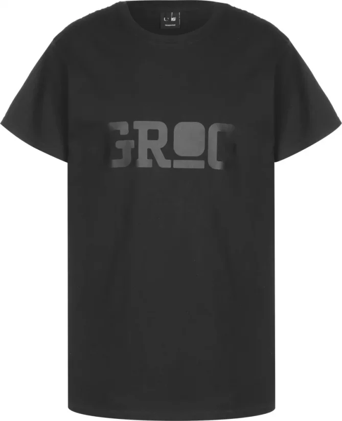 Grog Classic logo T-shirt - Black/Black - Velikost oblečení: M