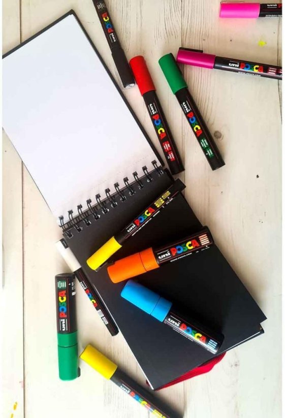 Posca Blackbook A5 - Mix 3 barev papíru