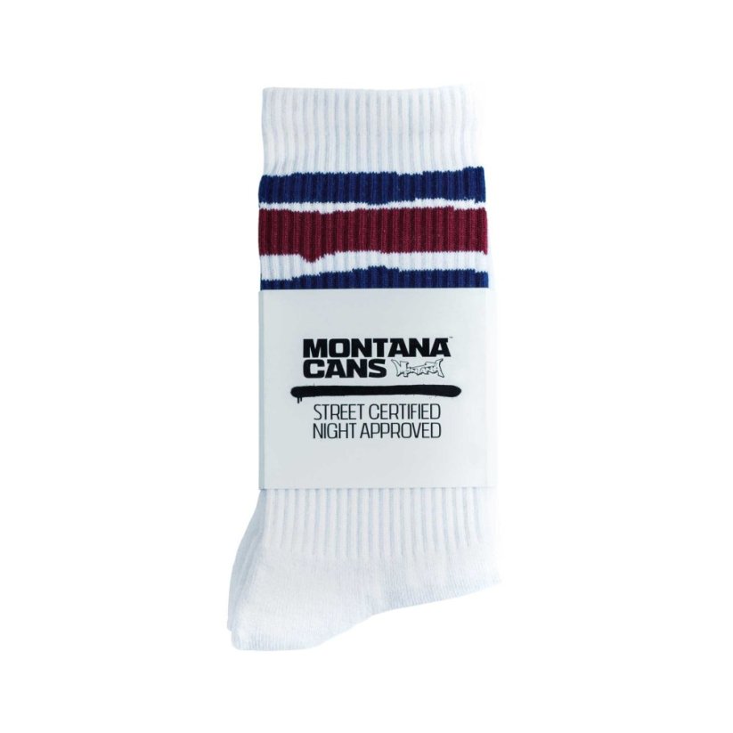 Montana Socks Stripes White - Ponožky