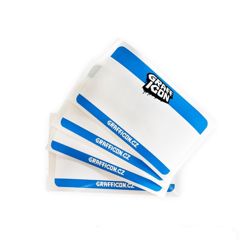 Mr. Eggshell/Grafficon Stickers - 50ks Blue