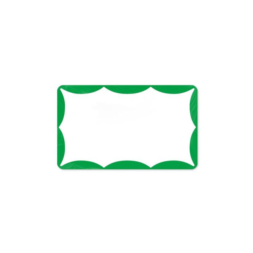 Mr. Eggshell - Wavy Stickers Green - 50ks