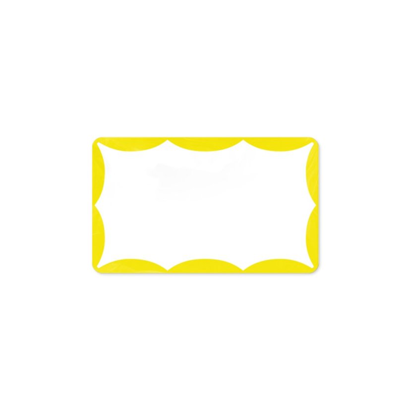 Mr. Eggshell - Wavy Stickers Yellow - 50ks