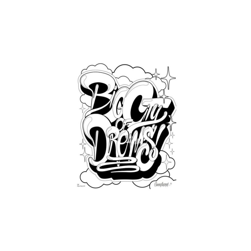 American Graffiti Coloring Book