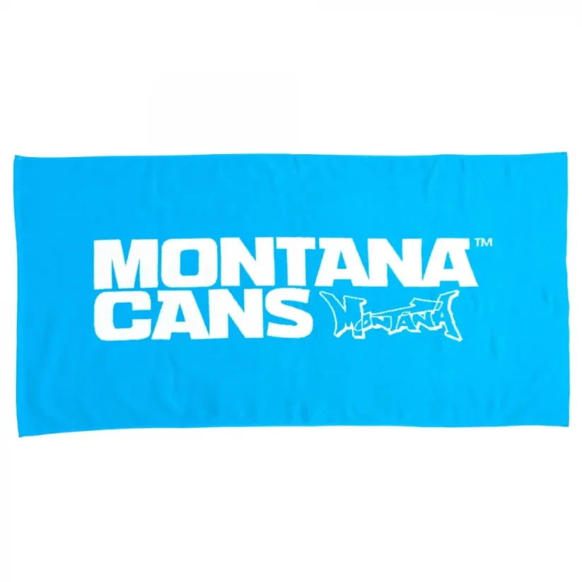 Montana Beach Towel typo+logo (Red, Green, Blue)