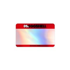 Mr. Eggshell Stickers Holographic - 50ks Red
