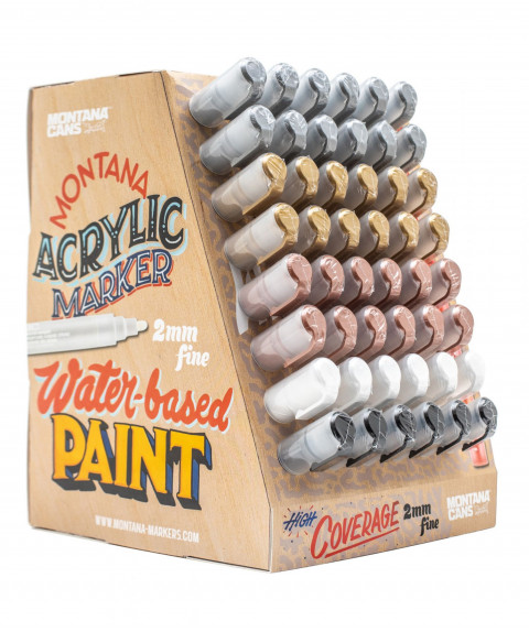 Montana Acrylic 2mm Display Metallic - 48ks