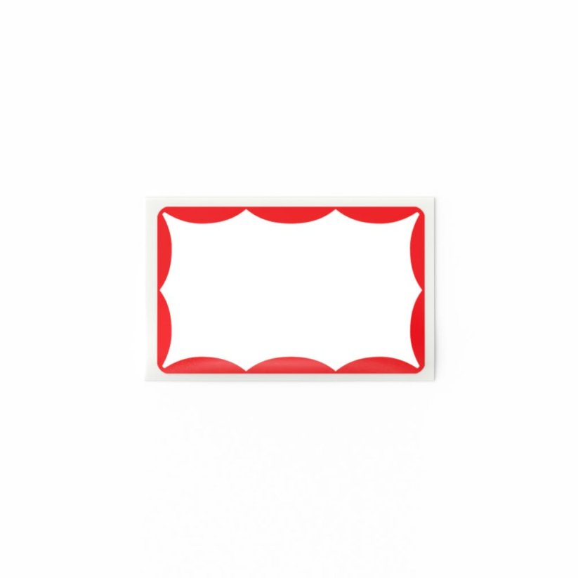 Mr. Eggshell - Wavy Stickers Red - 50ks