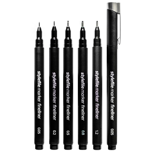 Stylefile Marker Fineliner Main set 5ks