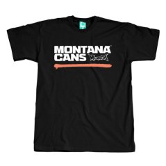 Montana Triko - Typo+Logo Underline Black Shrimp