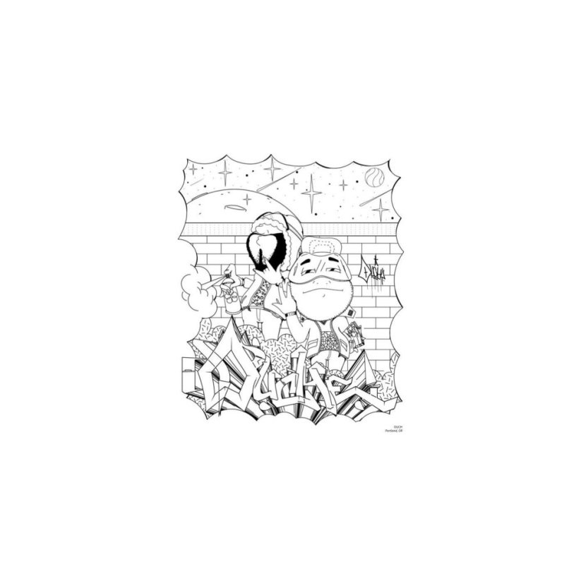 American Graffiti Coloring Book