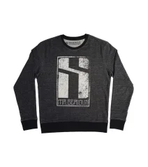 Mr. Serious Eroded Logo Sweatshirt