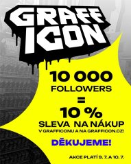 10000 Followers na Instagramu = 10 % SLEVA na nákup -  9.7 a 10.7.