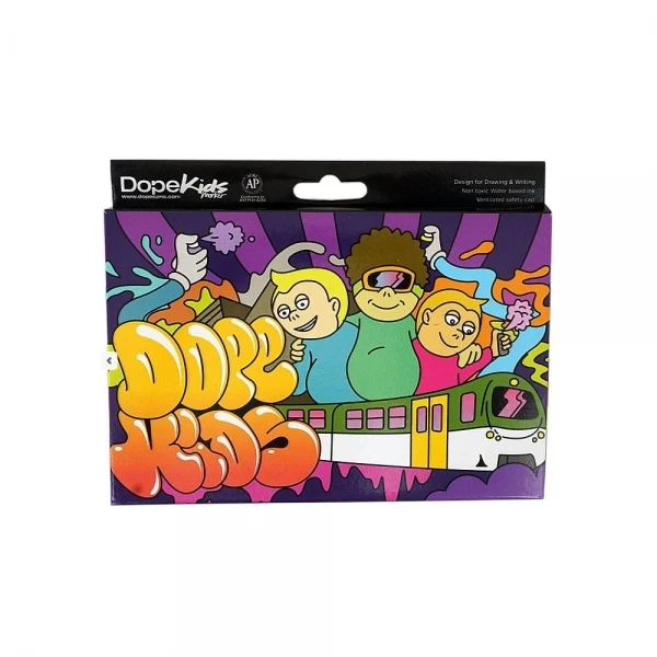 Dope Kids Marker Set - Farba: BLACK set #000000