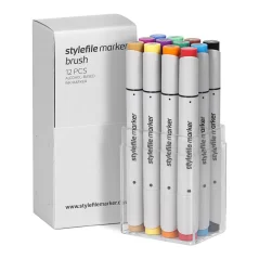 Stylefile marker Brush set 12ks Main Set A