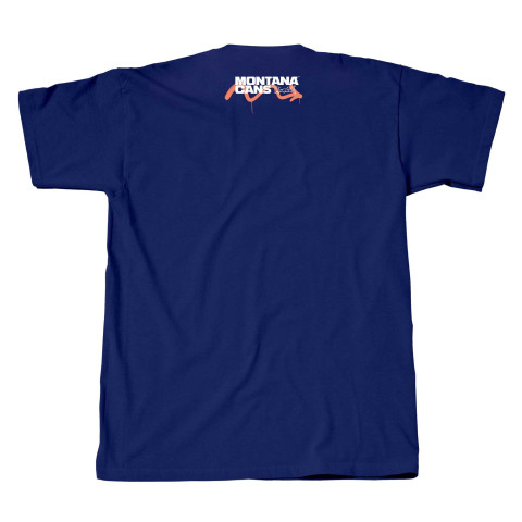 Montana T-Shirt - Graffiti Is Here To Stay by Thierry Furger - Blue